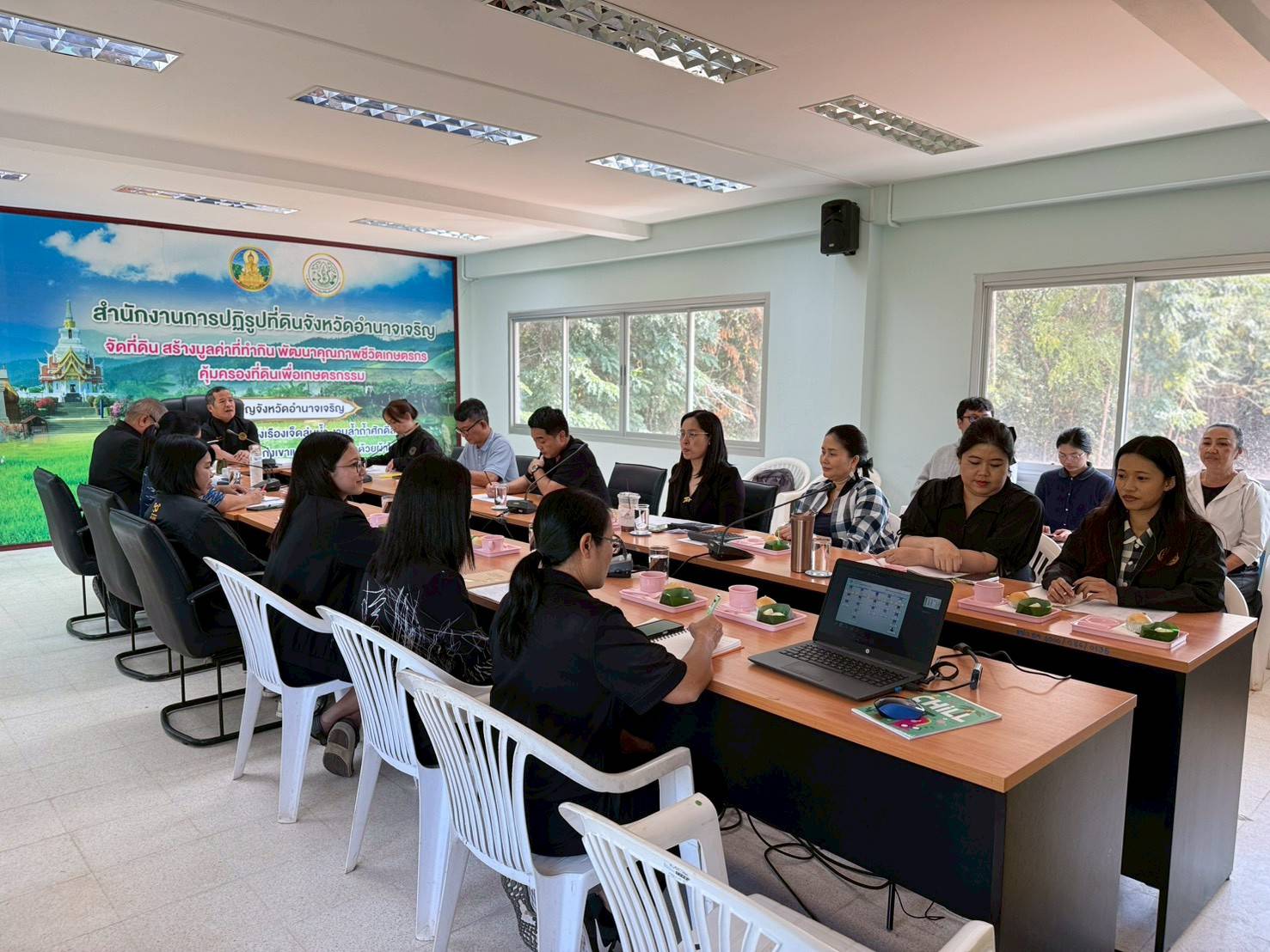 title - ส.ป.ก.อำนาจเจริญ “รายงานผลการดำเนินงานตามแผนงาน/โครงการของสำนักงานการปฏิรูปที่ดิน เพื่อเกษตรกรรม ประจำปีงบประมาณ พ.ศ. 2569 ” รอบที่ 1